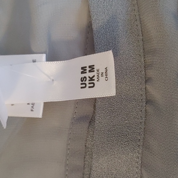 NWT Women's Oversize Boxy Chiffon Tunic With Sheer Panels Medium - Picture 9 of 11